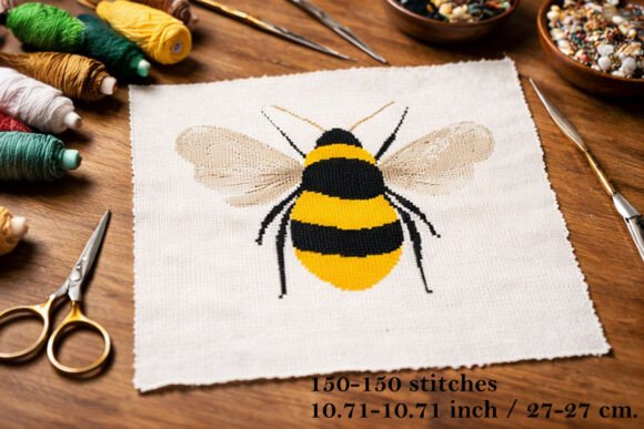 Bee Cross Stitch Embroidery Pattern 10 I Review