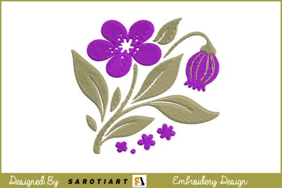 Boho Flowers Embroidery Design Colorful Review