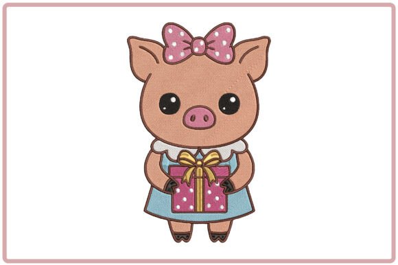 Cute Baby Pig Embroidery Review