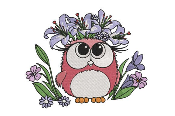Cute Bird Embroidery Designs for Small Business