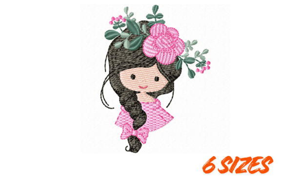 Cute Floral Girl Embroidery Design File Review