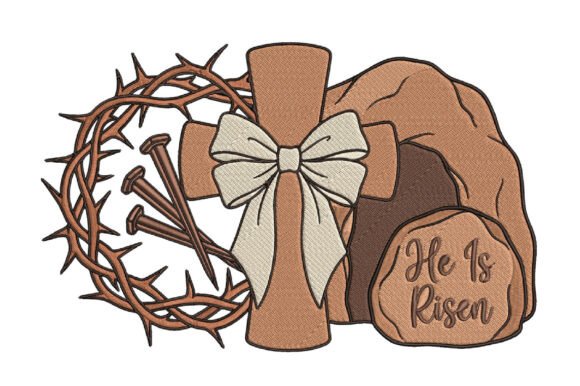 He is Risen Embroidery Design Review