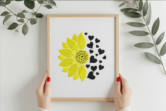 Heart Sunflower Embroidery Design Review