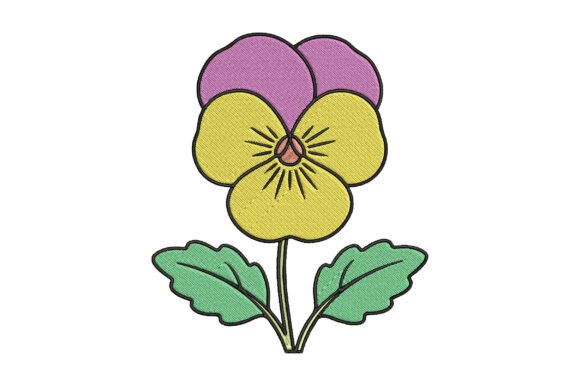 Pansy Flower Embroidery Design Review