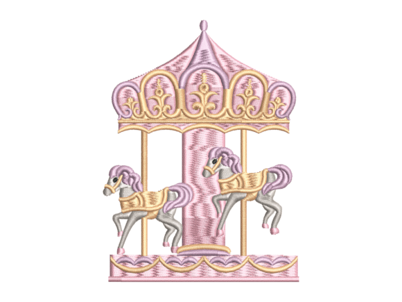 Pastel Carousel Embroidery Review for Handmade Gifts