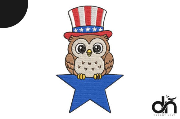 Patriotic Baby Owl USA Hat Embroidery Review