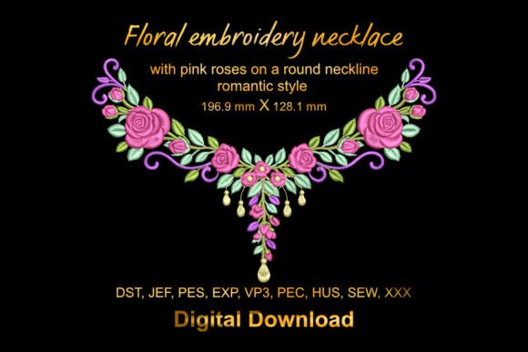 Romantic Floral Embroidery Necklace Review
