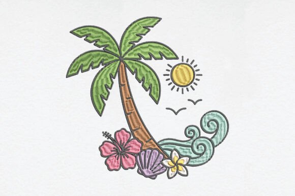 Tropical Island Embroidery Design Review